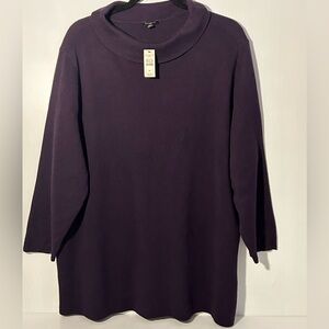 Talbots Woman 3X purple Sweater
